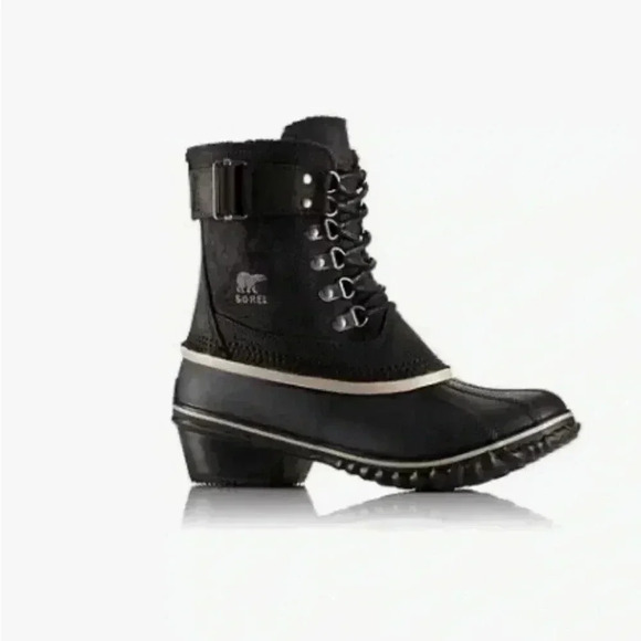 Sorel Winter Ankle Fancy Lace  Boots Sz 10 - Picture 1 of 10